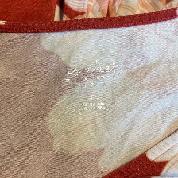 Isabel Maternity by Ingrid & Isabel Sleeveless Maxi Tropical Dress 1067* 42825 - Picture 3 of 4